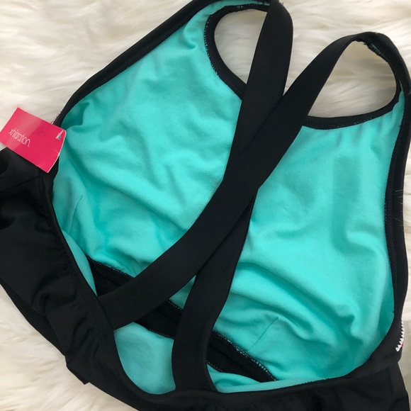 NWT Xhilaration Embroidered Racerback Swim Top - Picture 6 of 6
